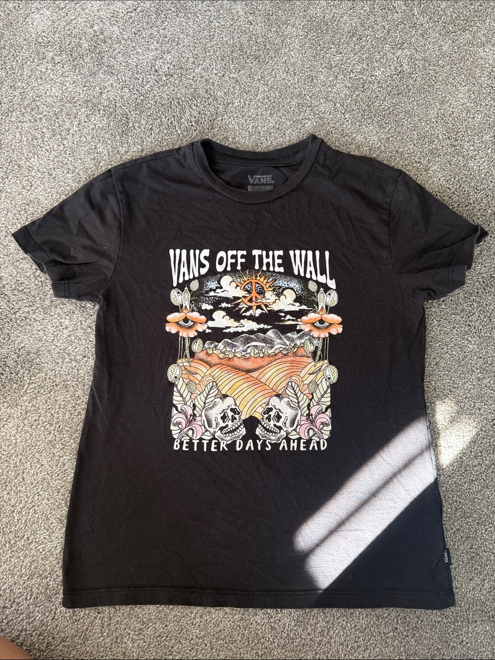Vans Black Graphic Tee Better Days Ahead